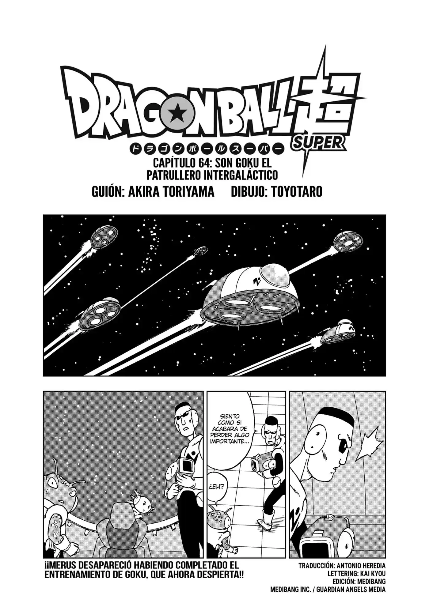 Dragon Ball Super - Capítulo 64 - Página 1 - LectorTMOo