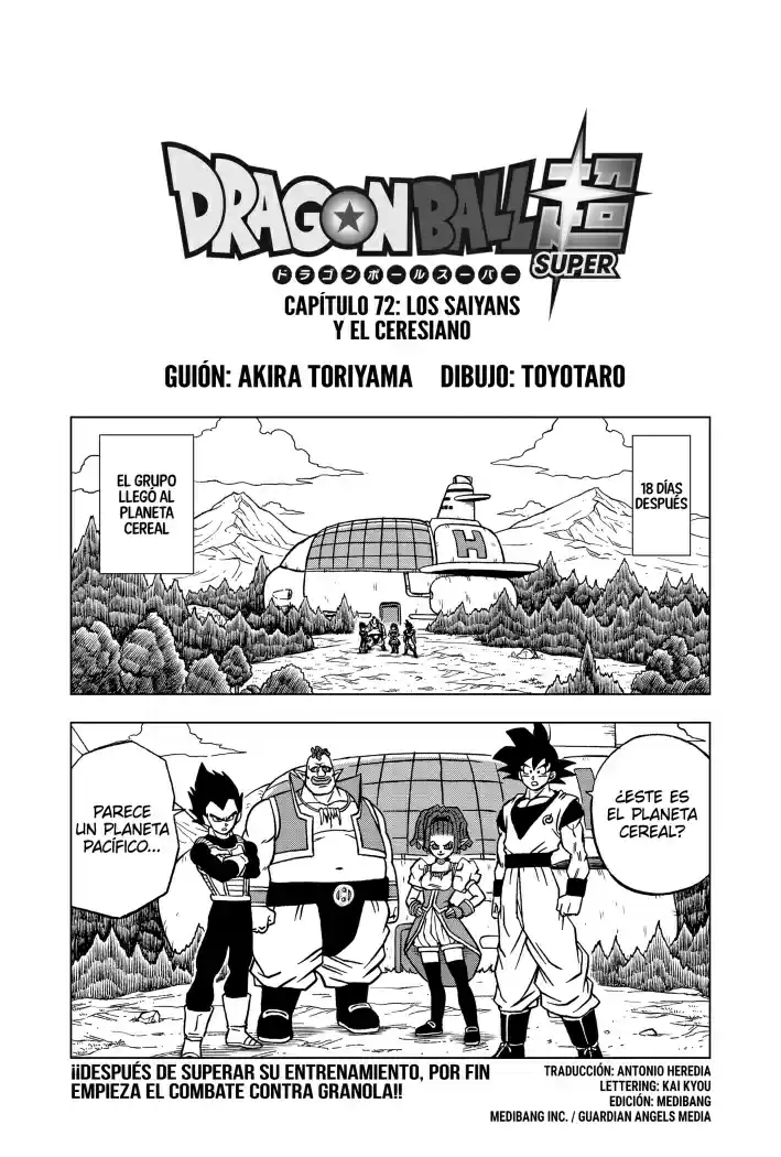 Dragon Ball Super - Capítulo 72 - Página 1 - LectorTMOo