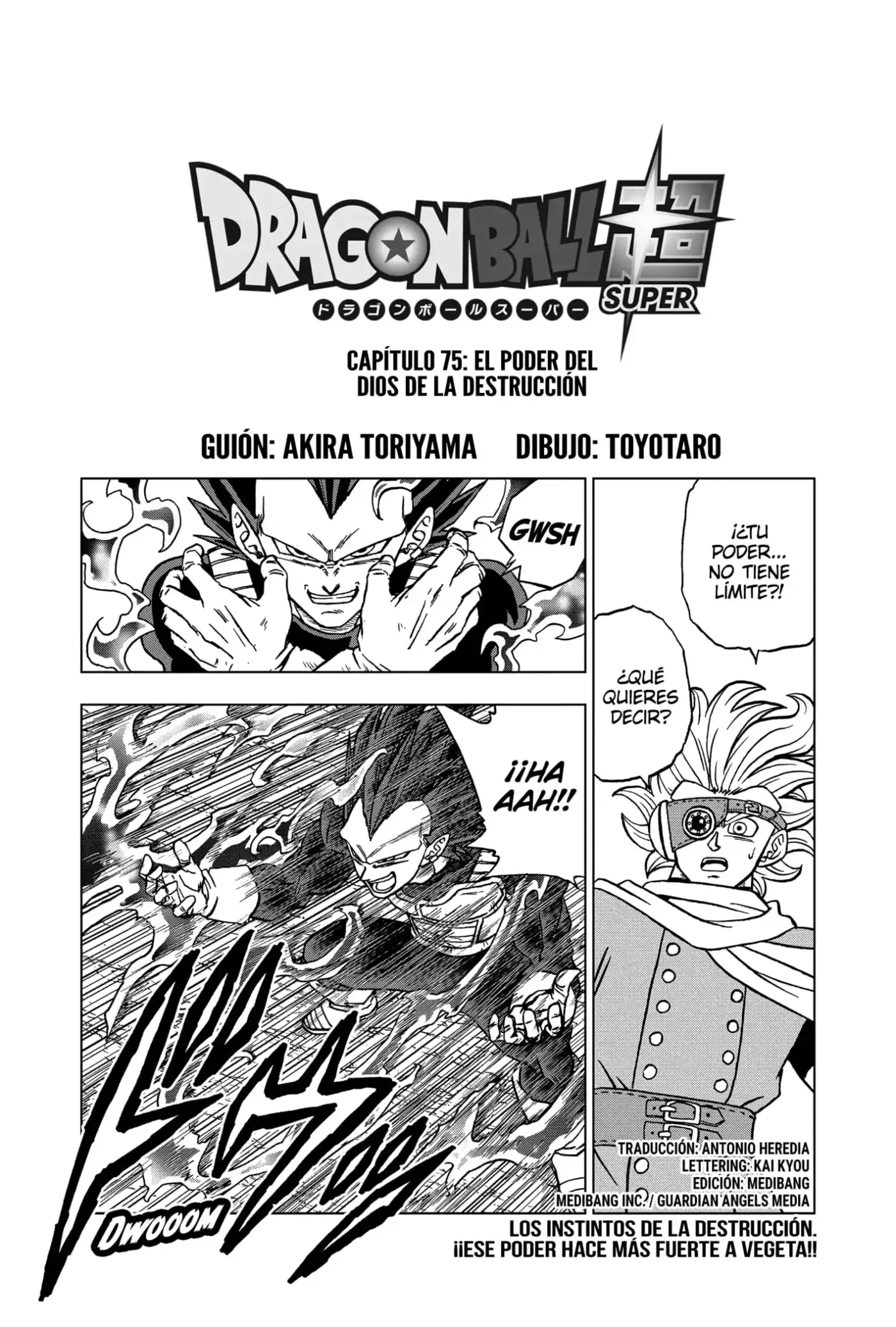Dragon Ball Super - Capítulo 75 - Página 1 - LectorTMOo