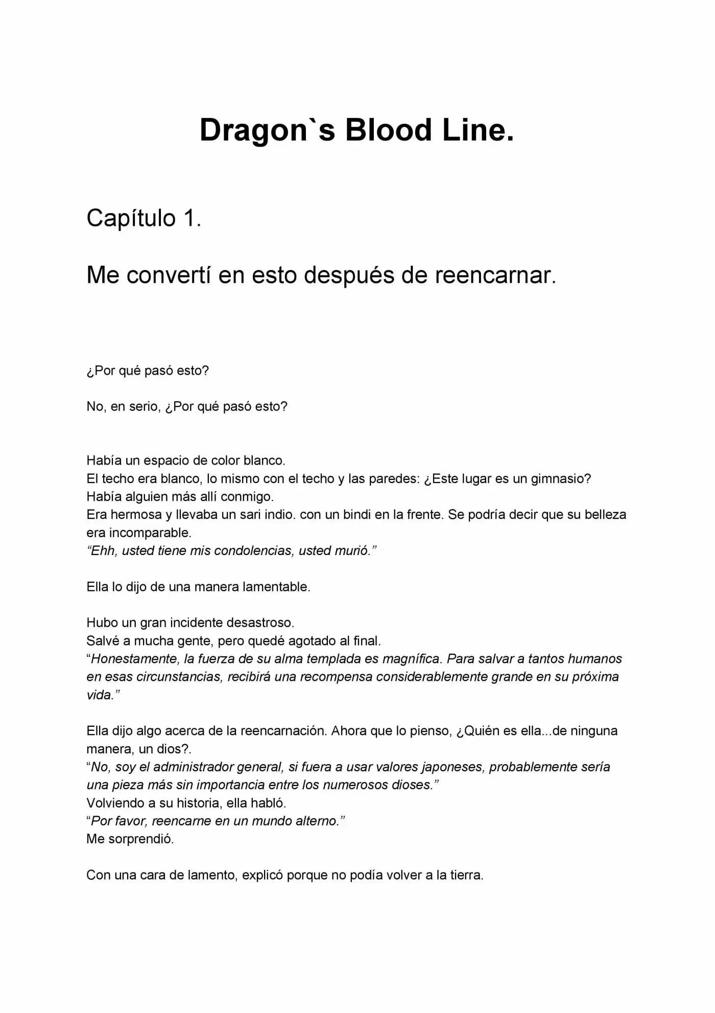 Dragon´s Bloodline (Novela) - Capítulo 1 - Página 1 - LectorTMOo