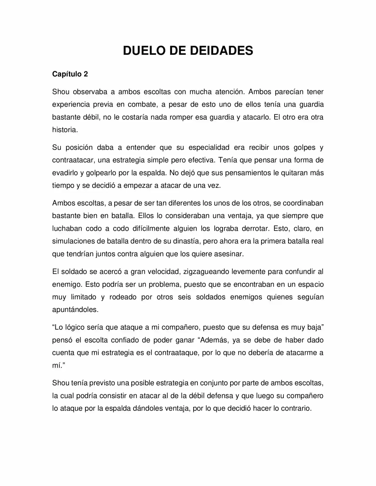 Duelo De Deidades (Novela) - Capítulo 2 - Página 1 - LectorTMOo