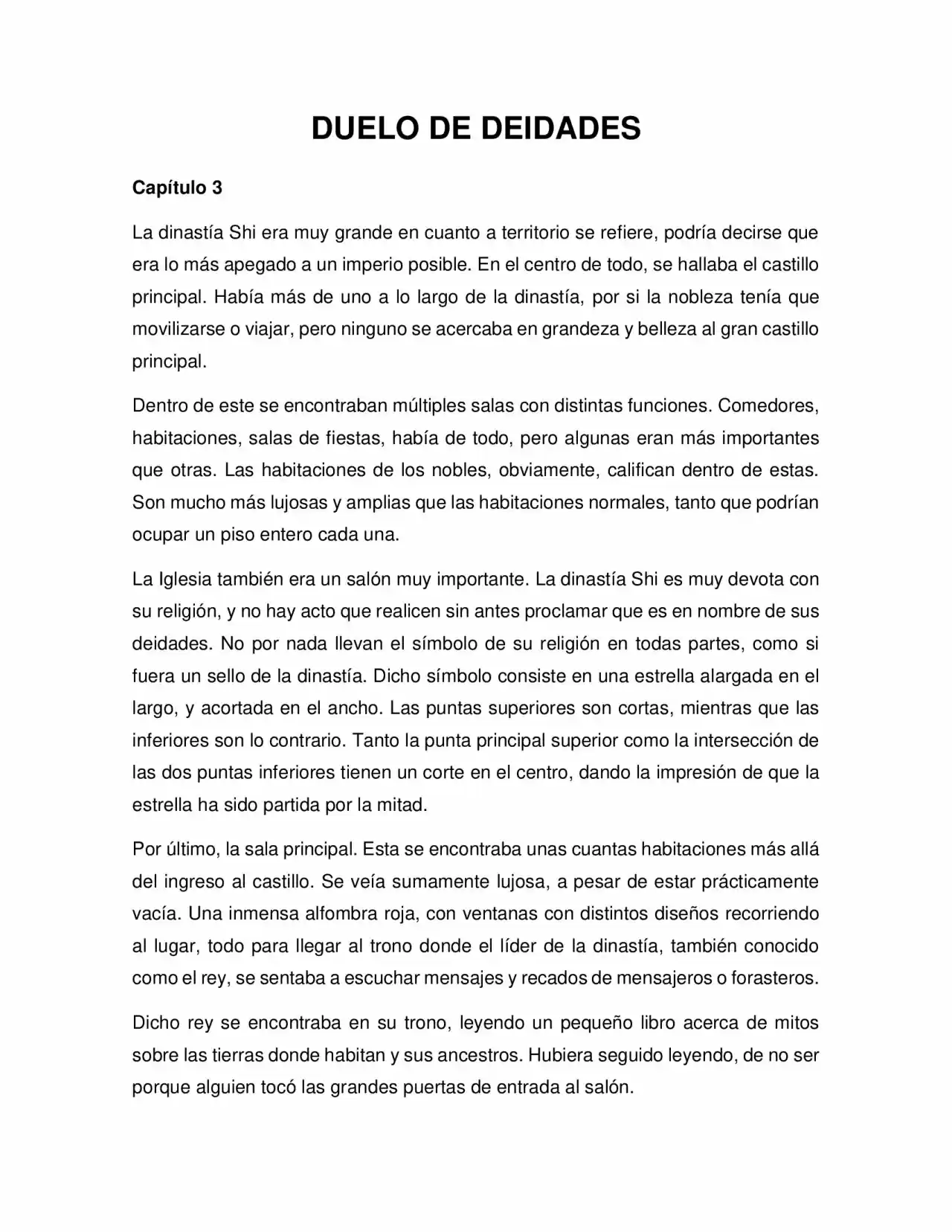 Duelo De Deidades (Novela) - Capítulo 3 - Página 1 - LectorTMOo