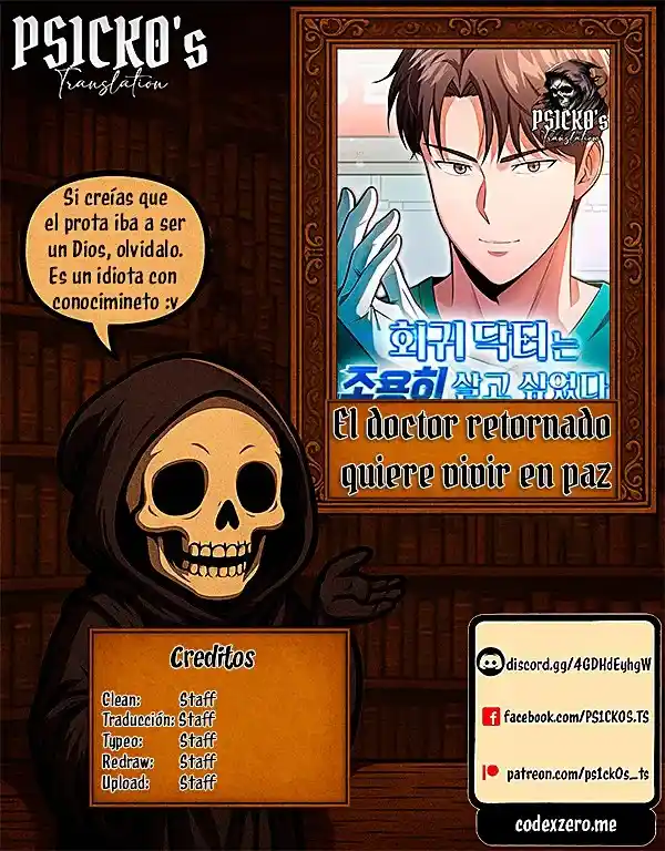 El Doctor Retornado Quiere Vivir En Paz - Capítulo 20 - Página 1 - LectorTMOo