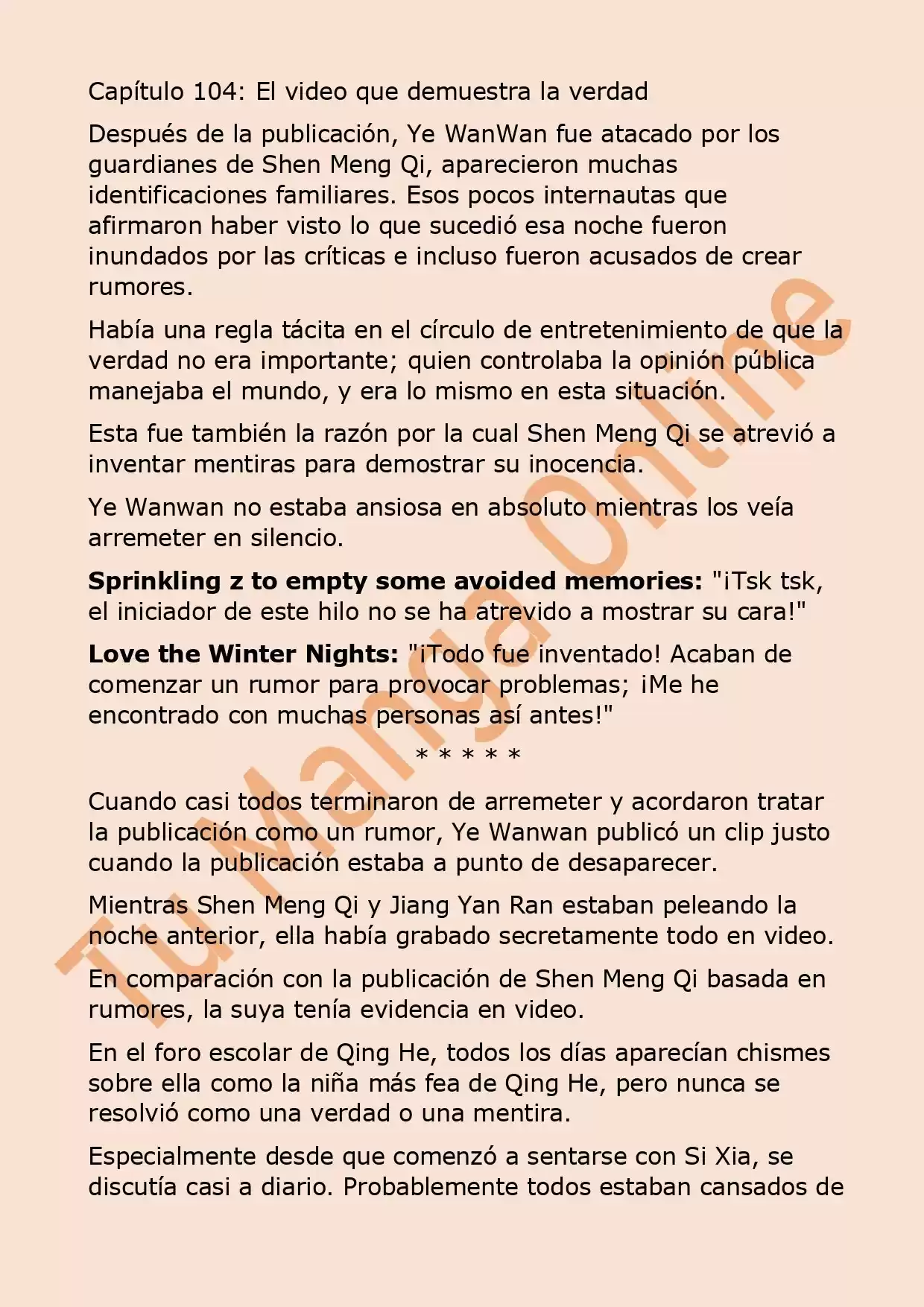 El Perfecto Amor Secreto: La Nueva Esposa Malvada Es Una Pequeña Dulzura. (Novela) - Capítulo 104 - Página 2 - LectorTMOo