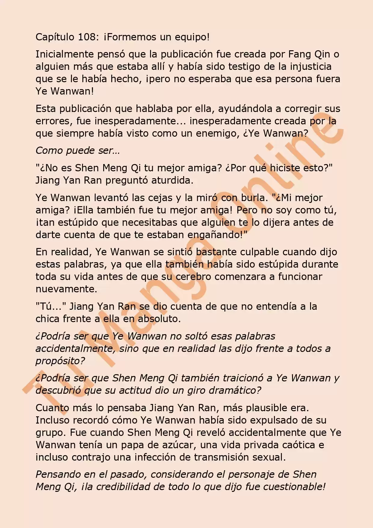 El Perfecto Amor Secreto: La Nueva Esposa Malvada Es Una Pequeña Dulzura. (Novela) - Capítulo 108 - Página 2 - LectorTMOo