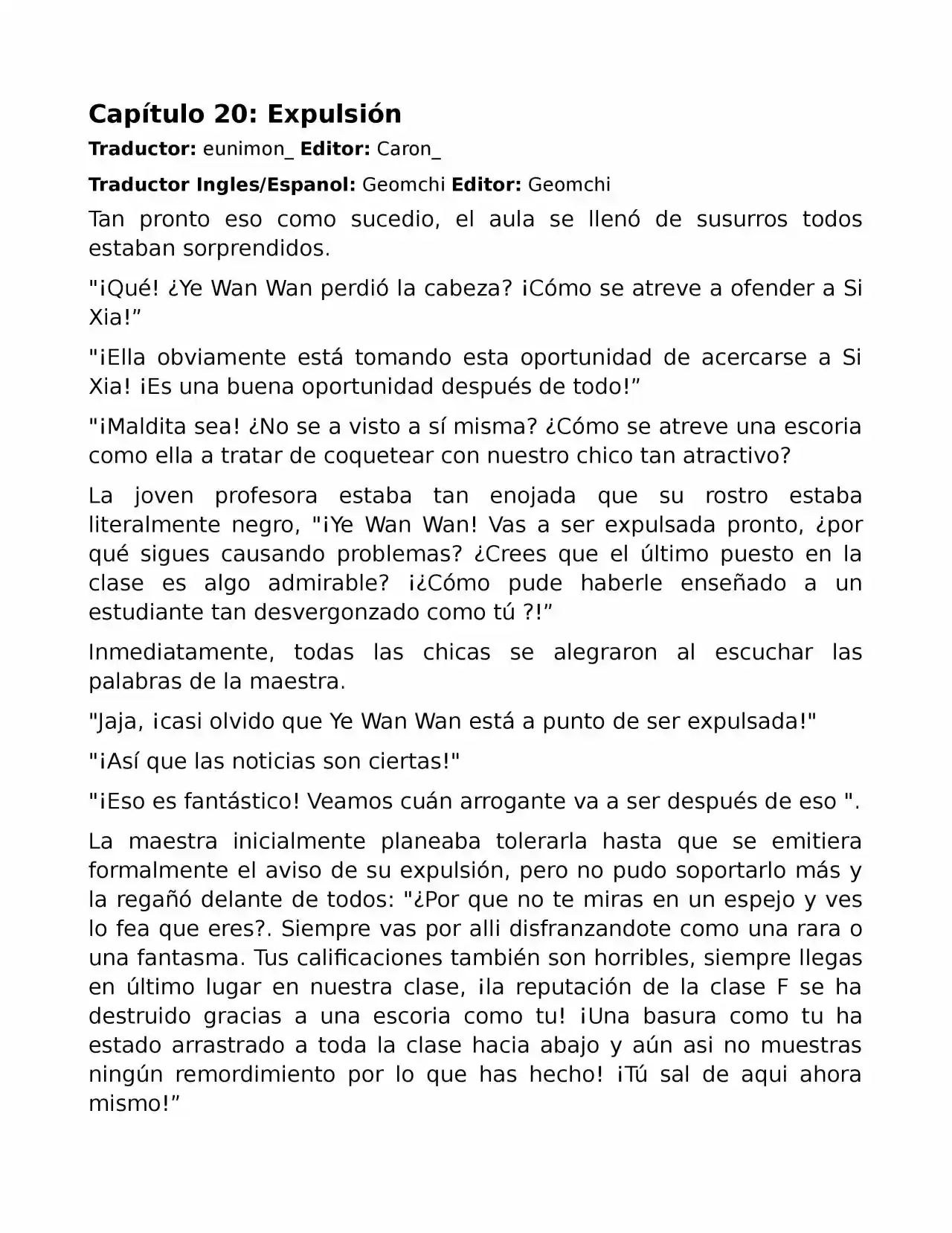 El Perfecto Amor Secreto: La Nueva Esposa Malvada Es Una Pequeña Dulzura. (Novela) - Capítulo 20 - Página 1 - LectorTMOo