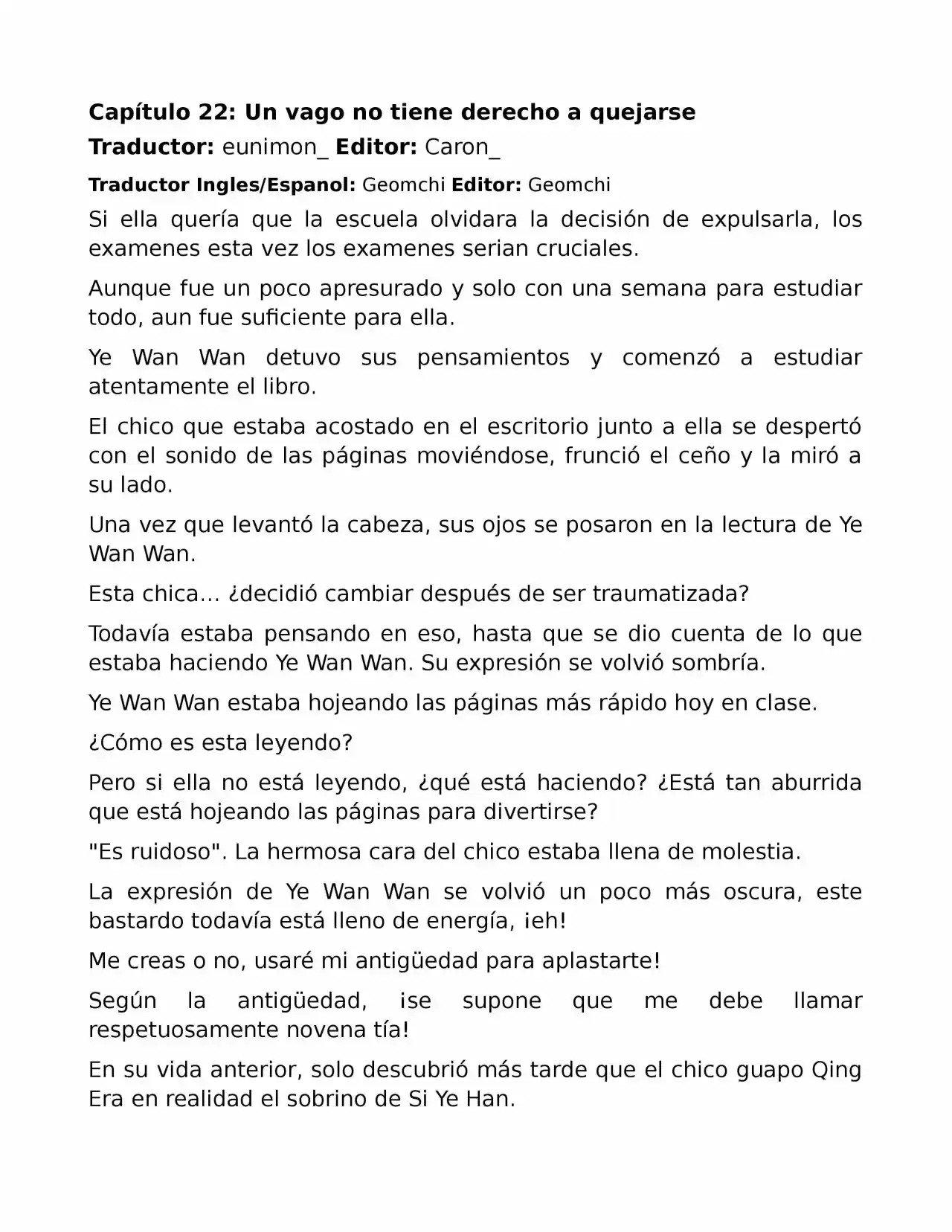 El Perfecto Amor Secreto: La Nueva Esposa Malvada Es Una Pequeña Dulzura. (Novela) - Capítulo 22 - Página 1 - LectorTMOo