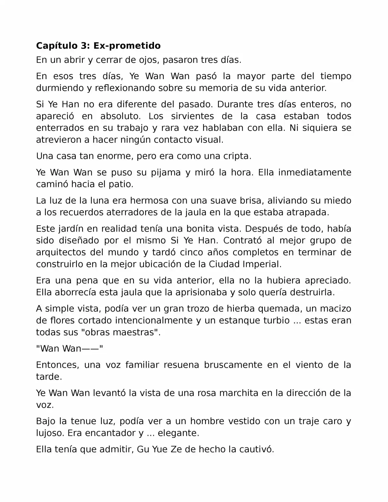 El Perfecto Amor Secreto: La Nueva Esposa Malvada Es Una Pequeña Dulzura. (Novela) - Capítulo 3 - Página 1 - LectorTMOo