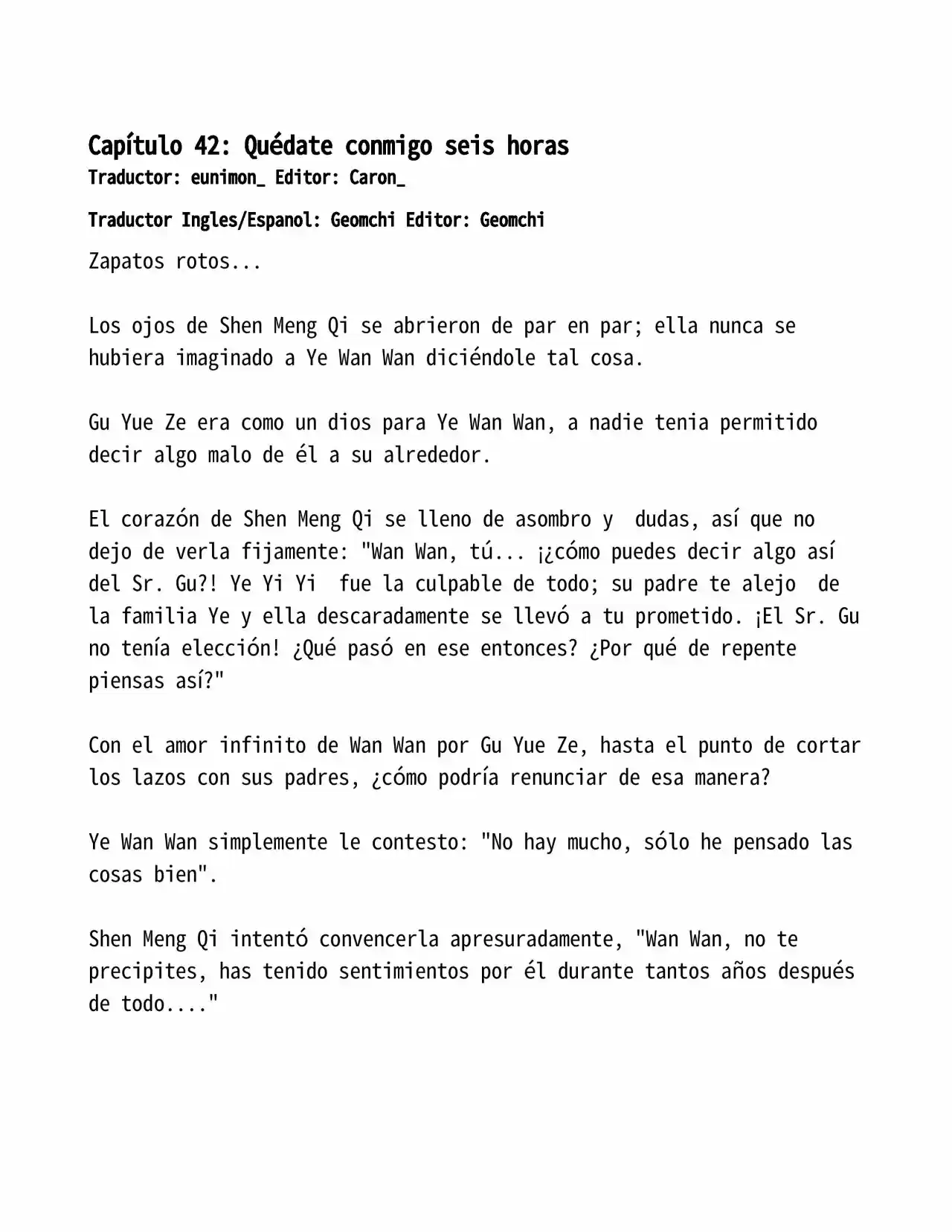 El Perfecto Amor Secreto: La Nueva Esposa Malvada Es Una Pequeña Dulzura. (Novela) - Capítulo 42 - Página 1 - LectorTMOo