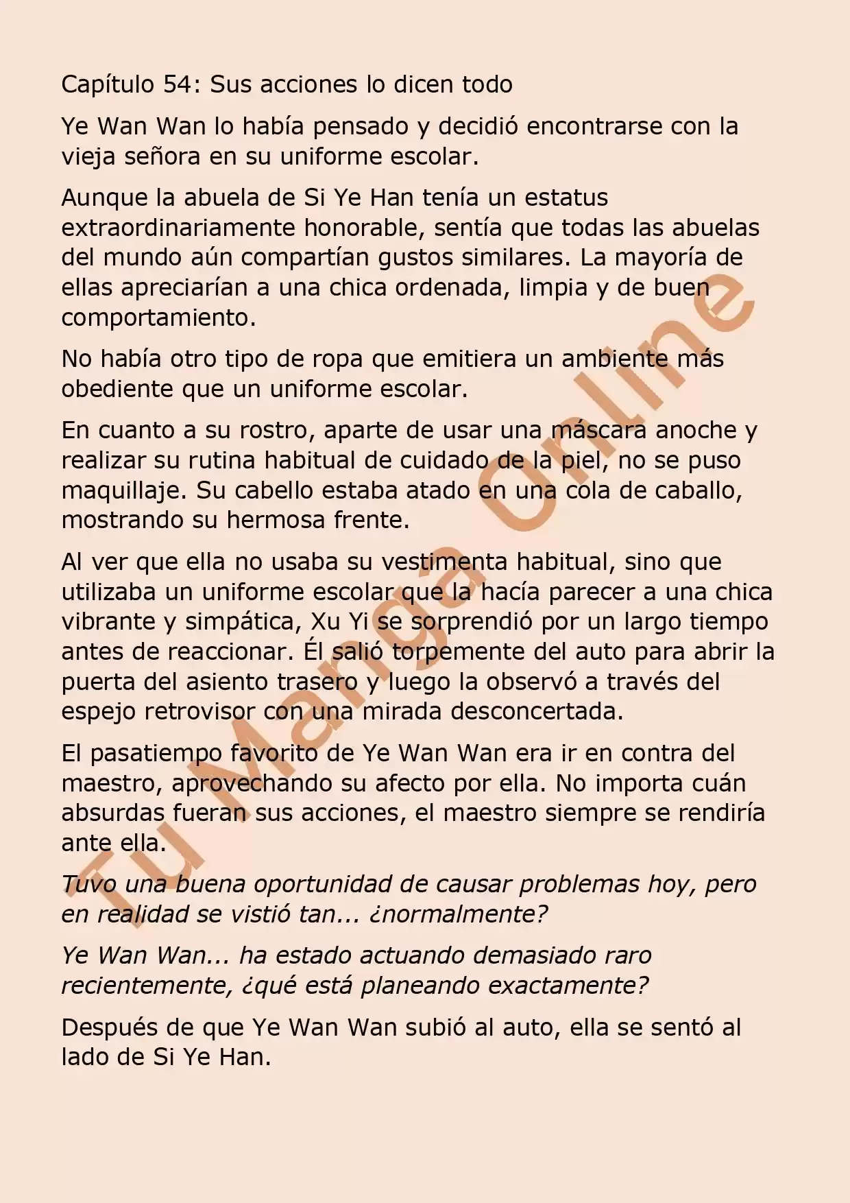 El Perfecto Amor Secreto: La Nueva Esposa Malvada Es Una Pequeña Dulzura. (Novela) - Capítulo 54 - Página 2 - LectorTMOo