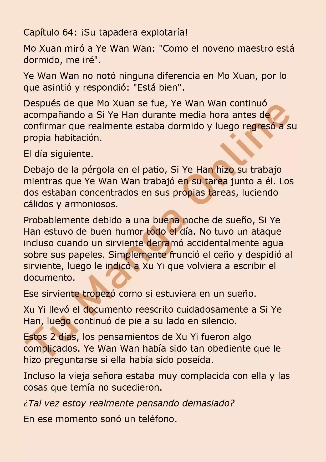 El Perfecto Amor Secreto: La Nueva Esposa Malvada Es Una Pequeña Dulzura. (Novela) - Capítulo 64 - Página 2 - LectorTMOo