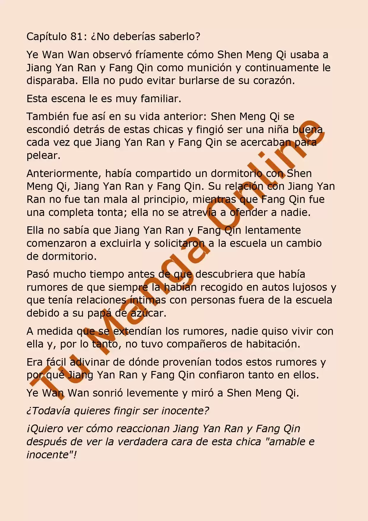 El Perfecto Amor Secreto: La Nueva Esposa Malvada Es Una Pequeña Dulzura. (Novela) - Capítulo 81 - Página 2 - LectorTMOo