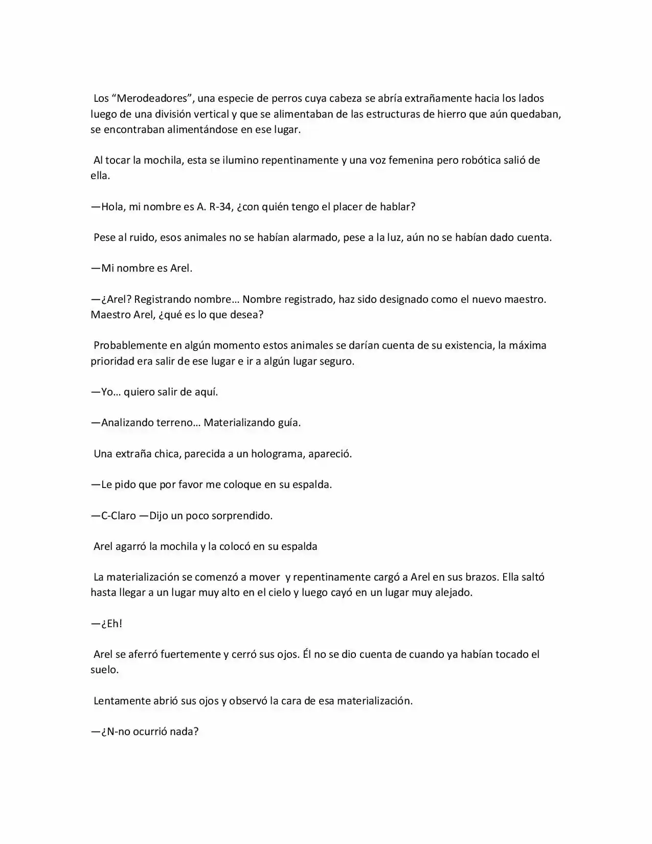 El Planeta Observador (Novela) capítulo 1 página 2