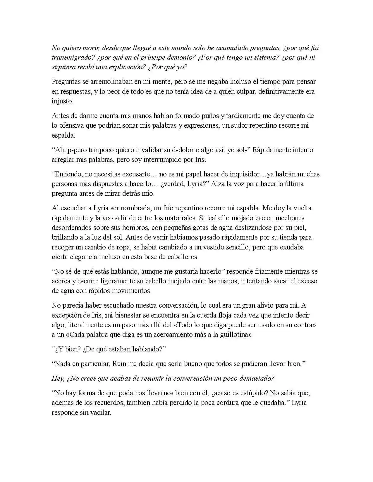 El Príncipe Demonio Quiere Volver A La Normalidad (Novela) - Capítulo 4 - Página 6 - LectorTMOo