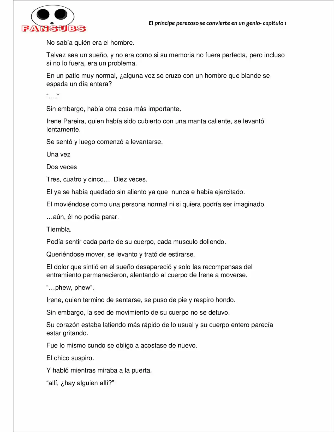 El Principe Perezoso Se Convierte En Un Genio (Novela) - Capítulo 1 - Página 5 - LectorTMOo