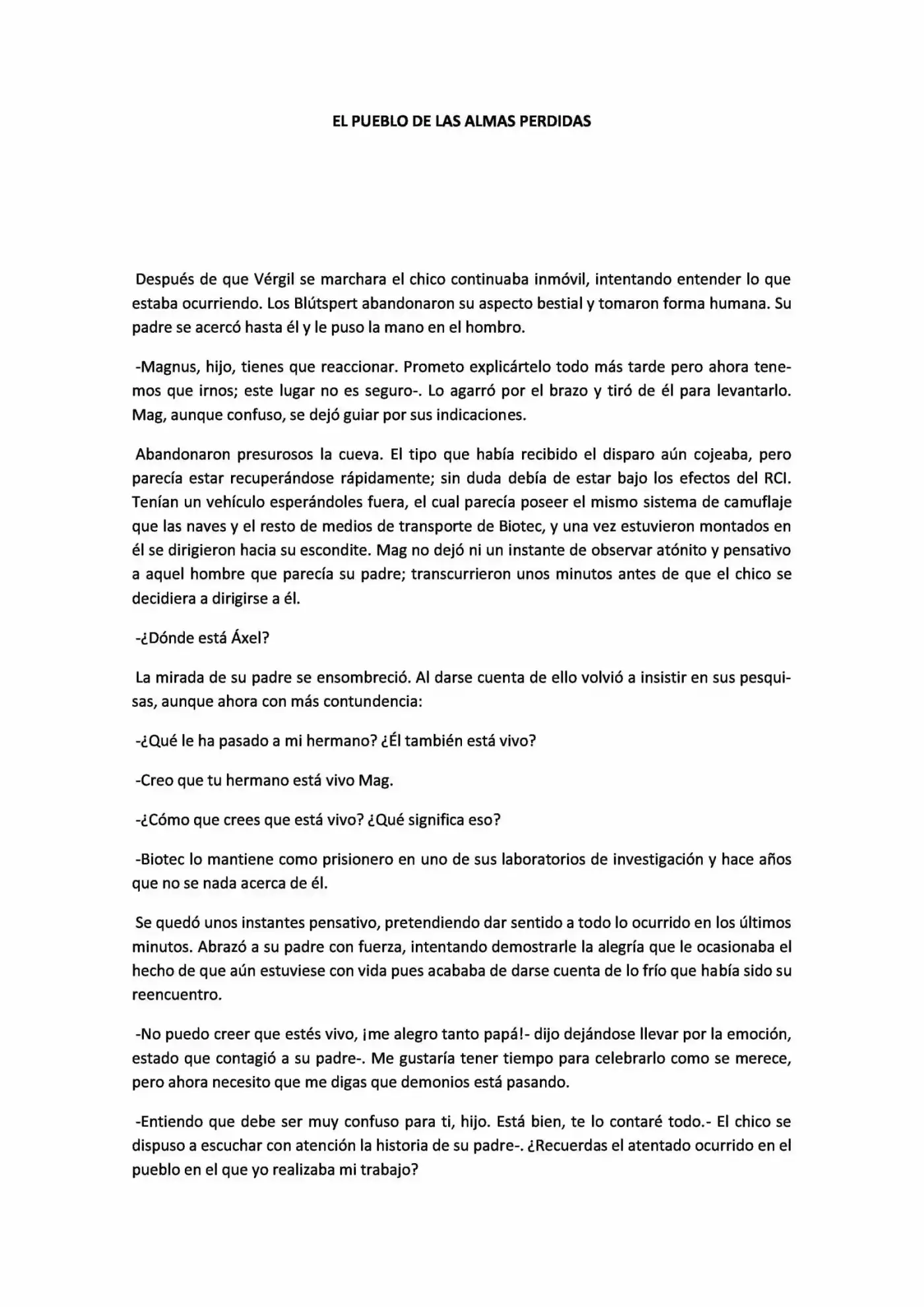 El Pueblo De Las Almas Perdidas (Novela) - Capítulo 23 - Página 1 - LectorTMOo