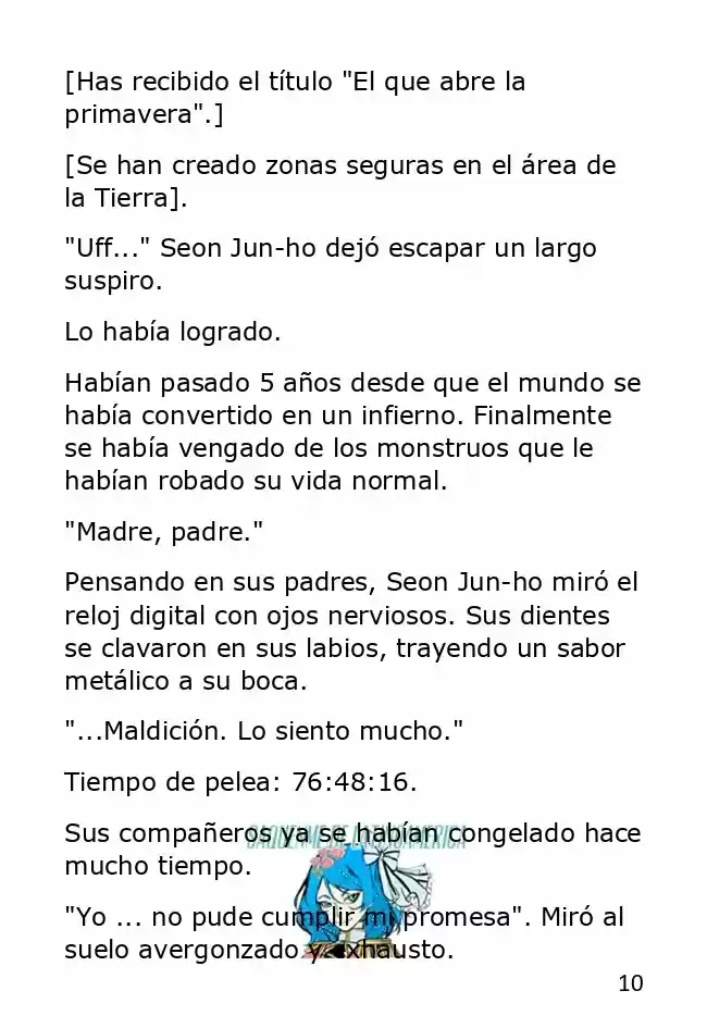 El Regreso Del Jugador Congelado (Novela) - Capítulo - Página 10 - LectorTMOo