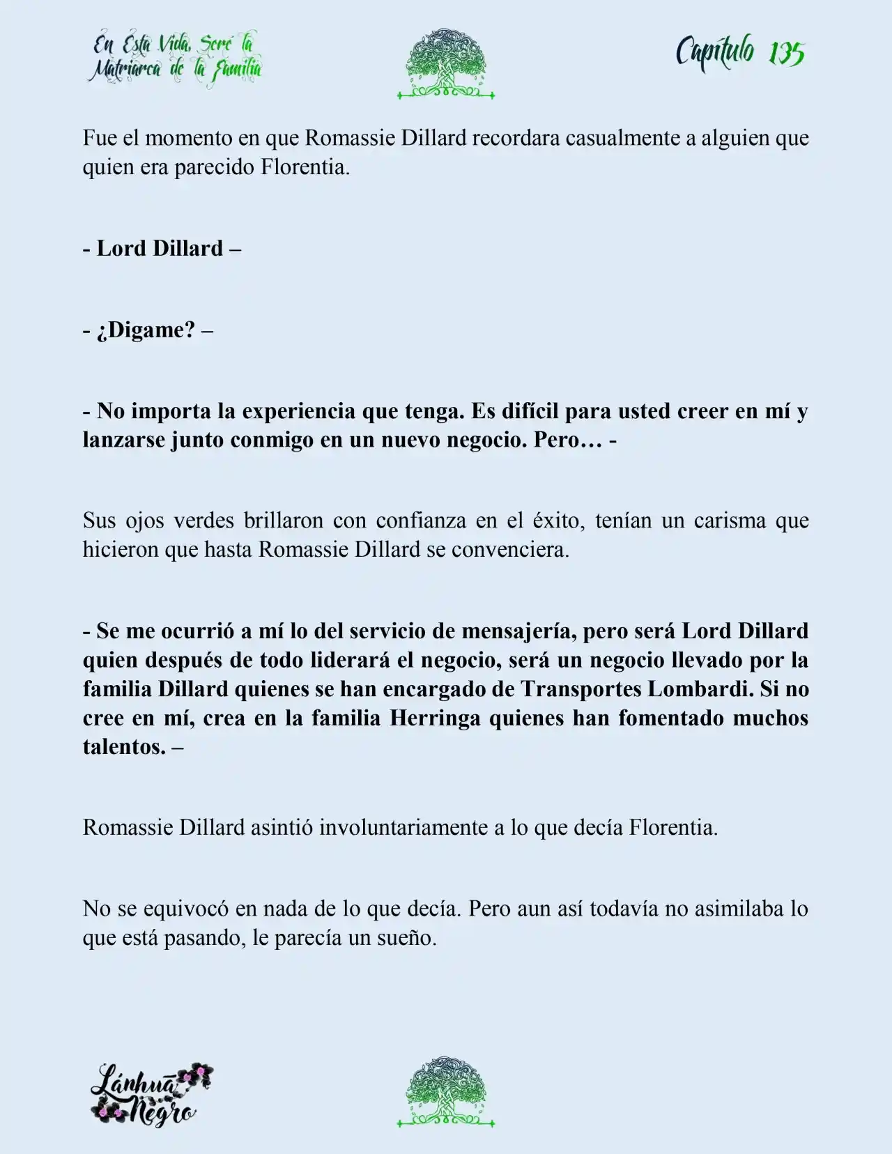 En Esta Vida Seré La Matriarca De Esta Familia (Novela) (Novela) - Capítulo 135 - Página 8 - LectorTMOo