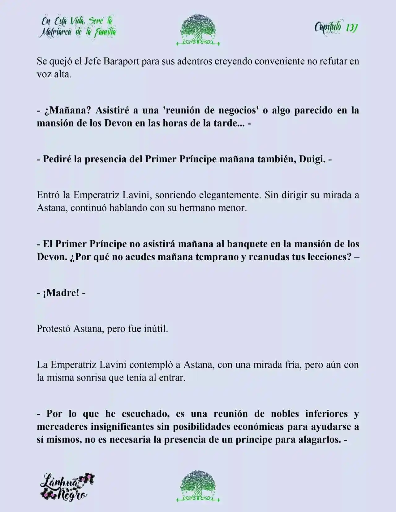 En Esta Vida Seré La Matriarca De Esta Familia (Novela) (Novela) - Capítulo 137 - Página 10 - LectorTMOo