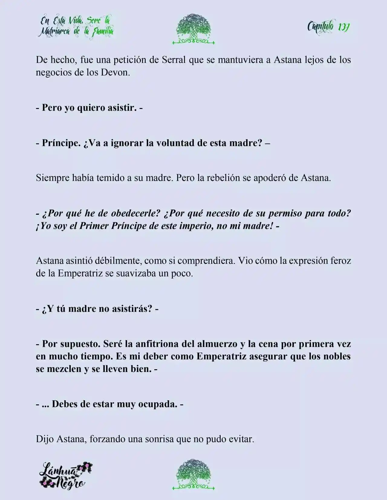 En Esta Vida Seré La Matriarca De Esta Familia (Novela) (Novela) - Capítulo 137 - Página 11 - LectorTMOo