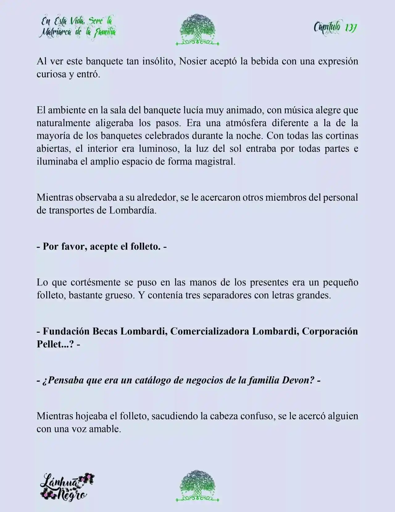 En Esta Vida Seré La Matriarca De Esta Familia (Novela) (Novela) - Capítulo 137 - Página 14 - LectorTMOo