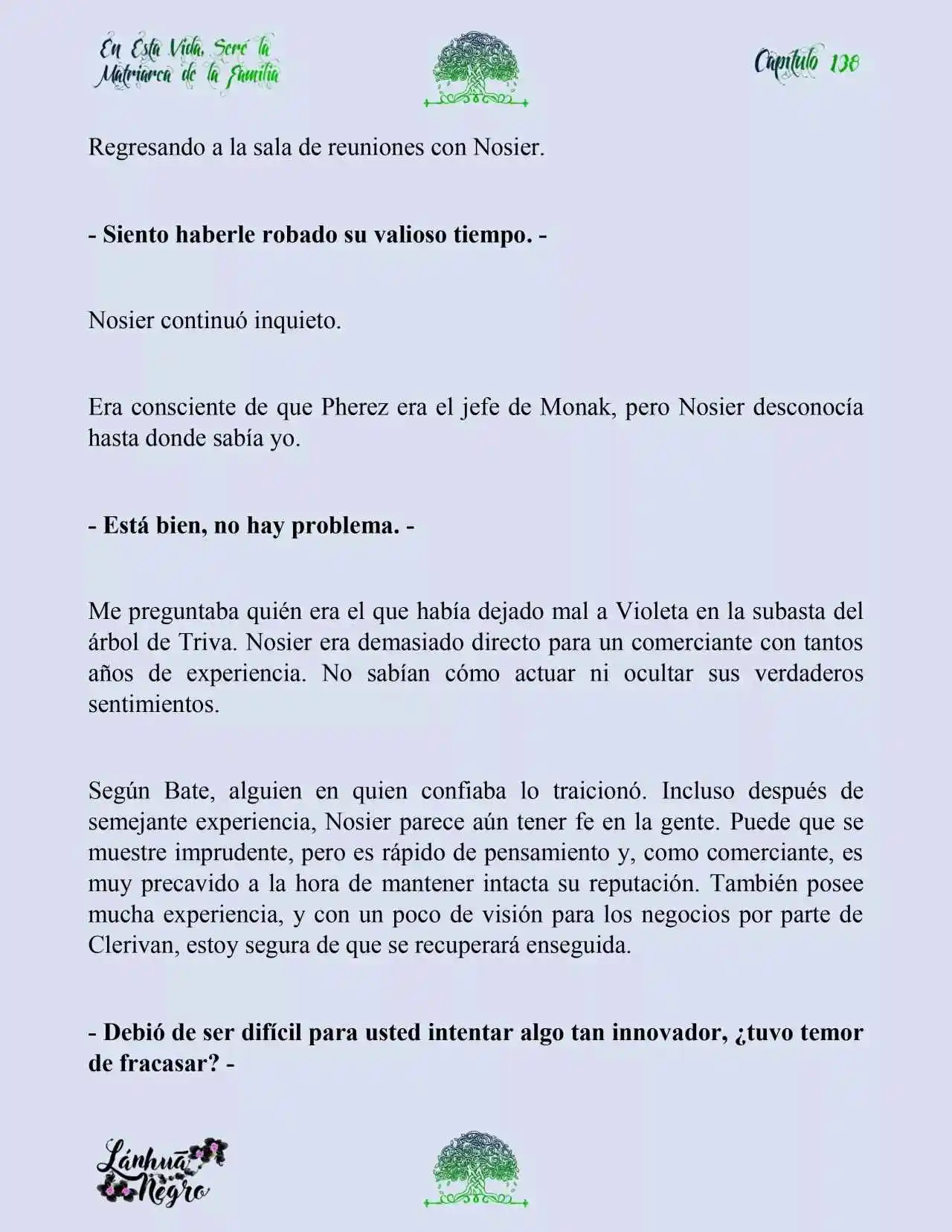 En Esta Vida Seré La Matriarca De Esta Familia (Novela) (Novela) - Capítulo 138 - Página 9 - LectorTMOo