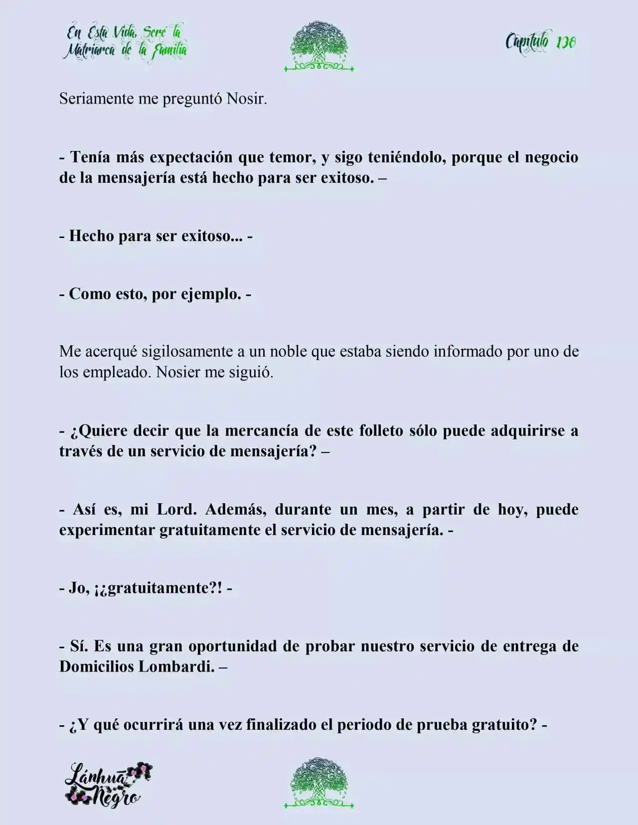 En Esta Vida Seré La Matriarca De Esta Familia (Novela) (Novela) - Capítulo 138 - Página 10 - LectorTMOo