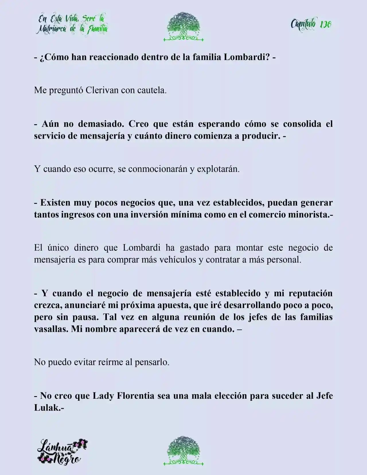 En Esta Vida Seré La Matriarca De Esta Familia (Novela) (Novela) - Capítulo 138 - Página 15 - LectorTMOo