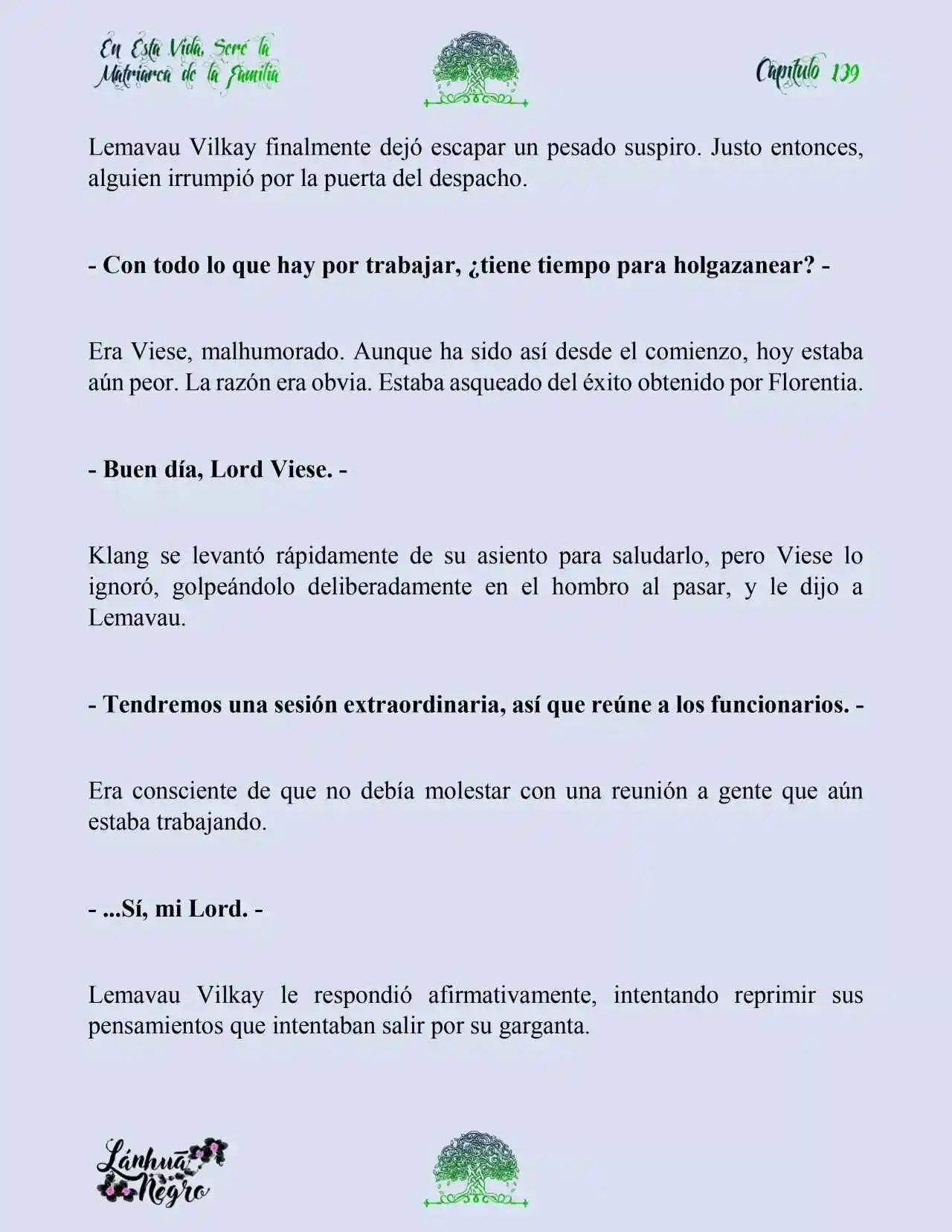 En Esta Vida Seré La Matriarca De Esta Familia (Novela) (Novela) - Capítulo 139 - Página 6 - LectorTMOo
