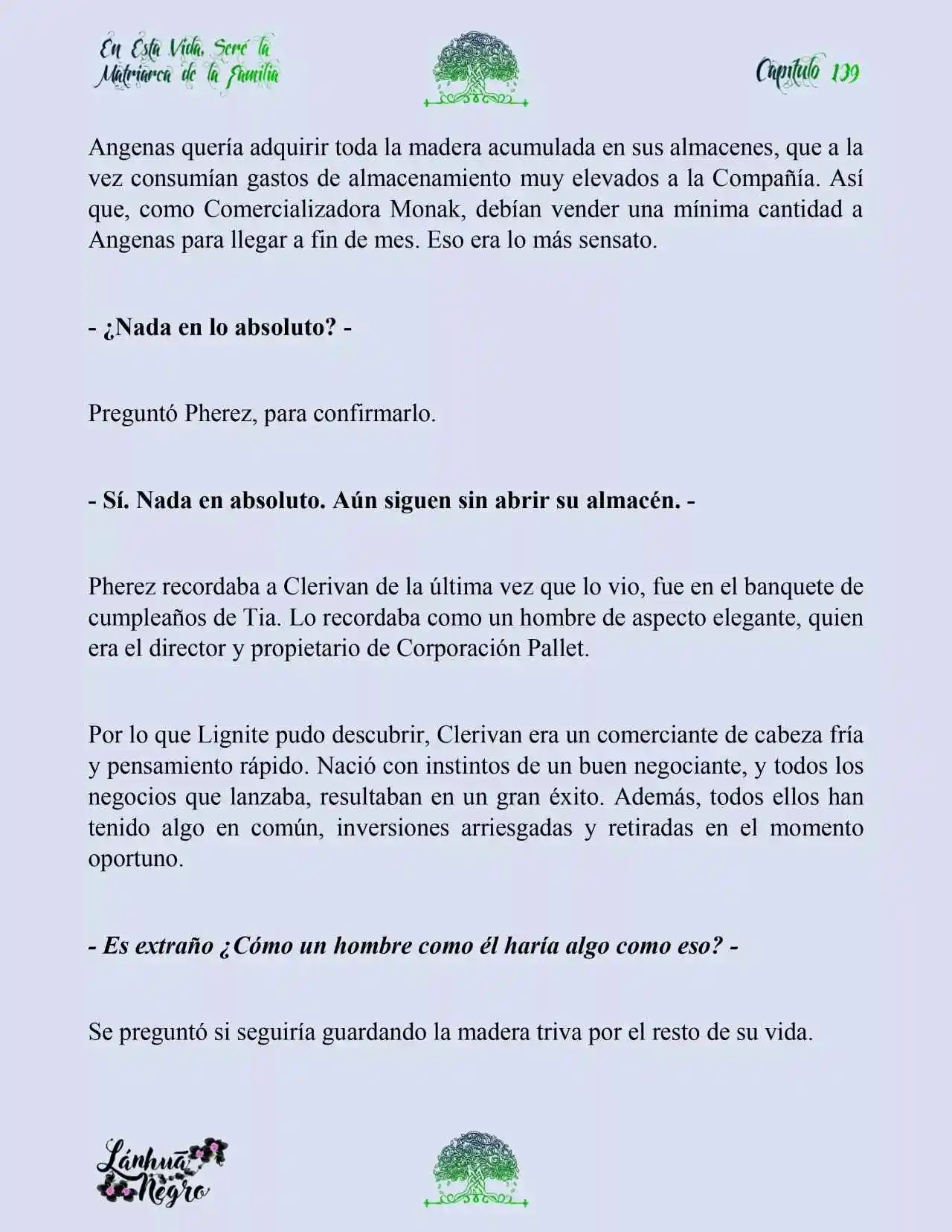 En Esta Vida Seré La Matriarca De Esta Familia (Novela) (Novela) - Capítulo 139 - Página 9 - LectorTMOo