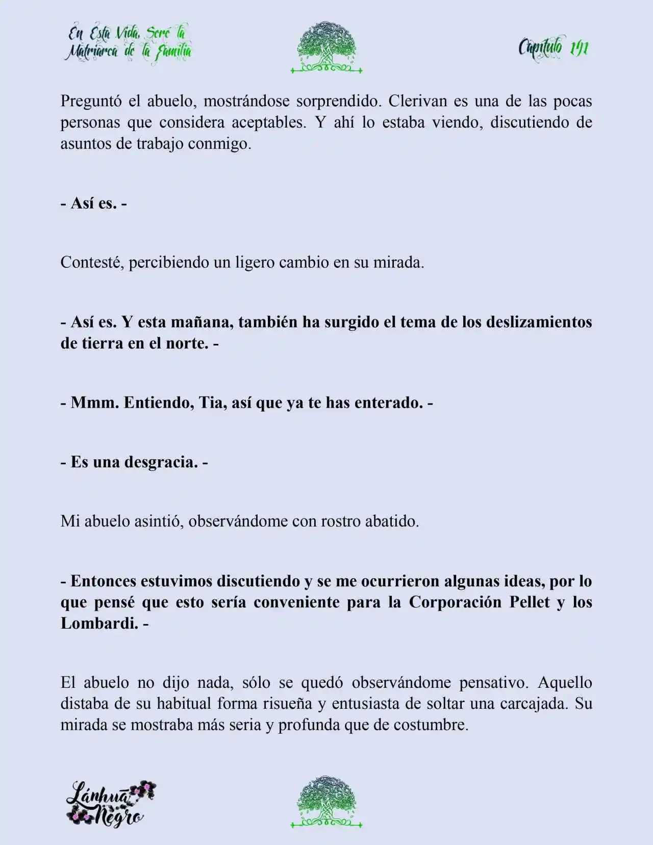 En Esta Vida Seré La Matriarca De Esta Familia (Novela) (Novela) - Capítulo 141 - Página 4 - LectorTMOo