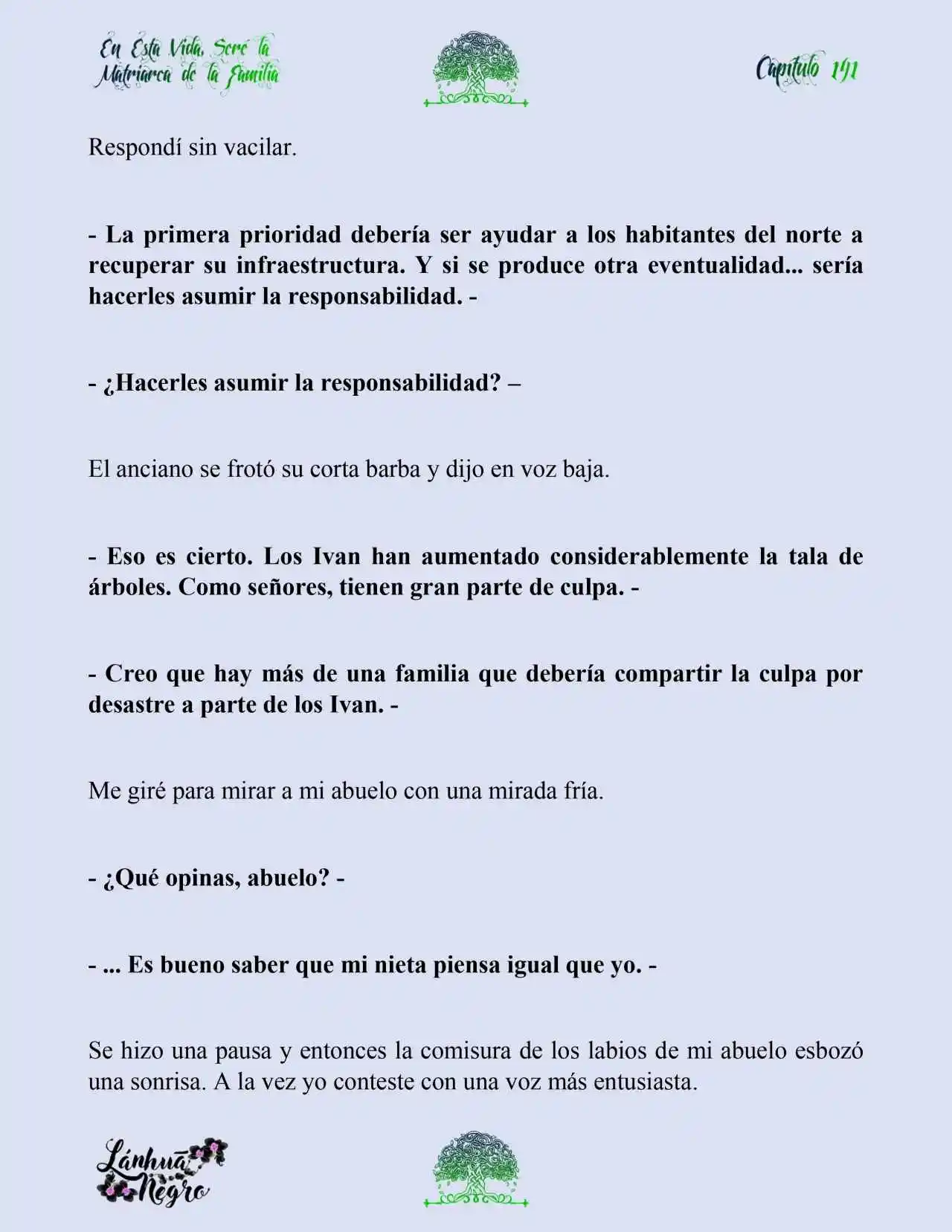 En Esta Vida Seré La Matriarca De Esta Familia (Novela) (Novela) - Capítulo 141 - Página 7 - LectorTMOo