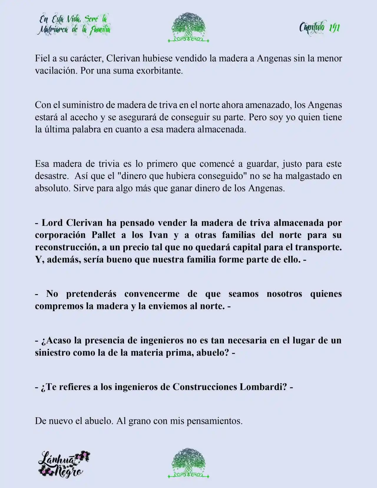 En Esta Vida Seré La Matriarca De Esta Familia (Novela) (Novela) - Capítulo 141 - Página 9 - LectorTMOo