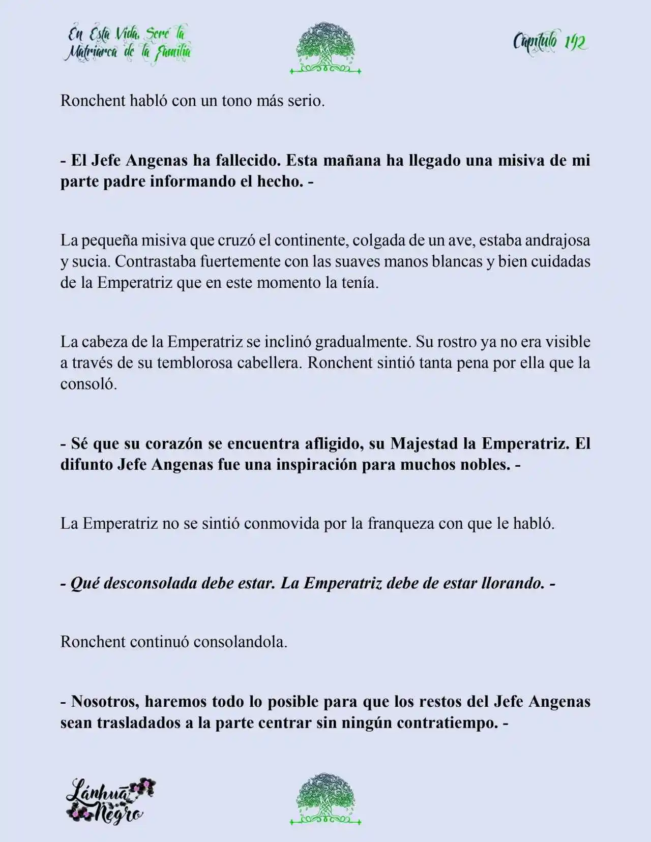 En Esta Vida Seré La Matriarca De Esta Familia (Novela) (Novela) - Capítulo 142 - Página 4 - LectorTMOo