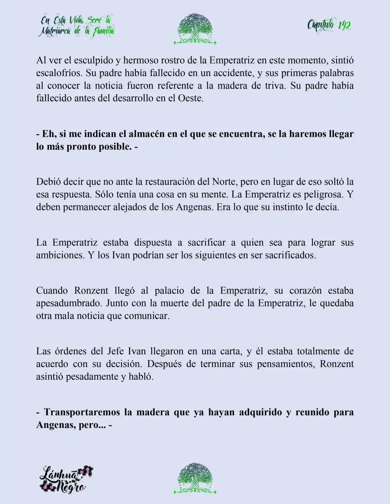 En Esta Vida Seré La Matriarca De Esta Familia (Novela) (Novela) - Capítulo 142 - Página 6 - LectorTMOo