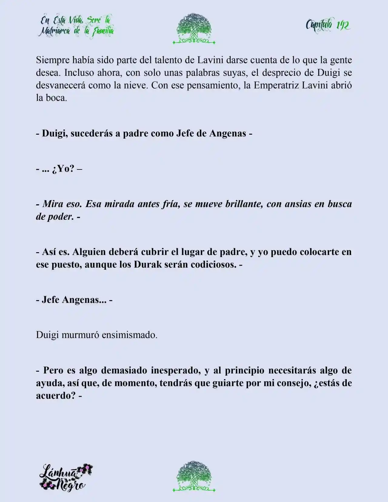 En Esta Vida Seré La Matriarca De Esta Familia (Novela) (Novela) - Capítulo 142 - Página 10 - LectorTMOo