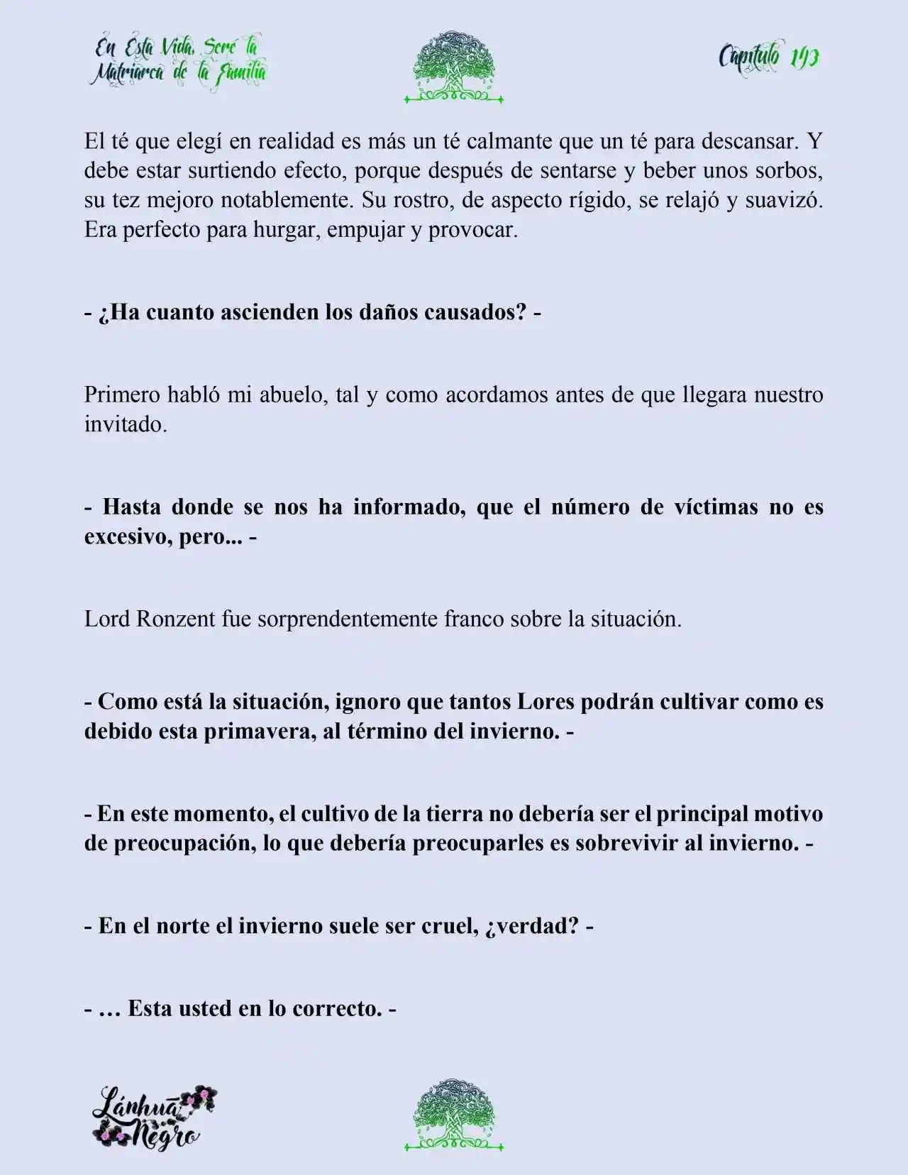 En Esta Vida Seré La Matriarca De Esta Familia (Novela) (Novela) - Capítulo 143 - Página 4 - LectorTMOo