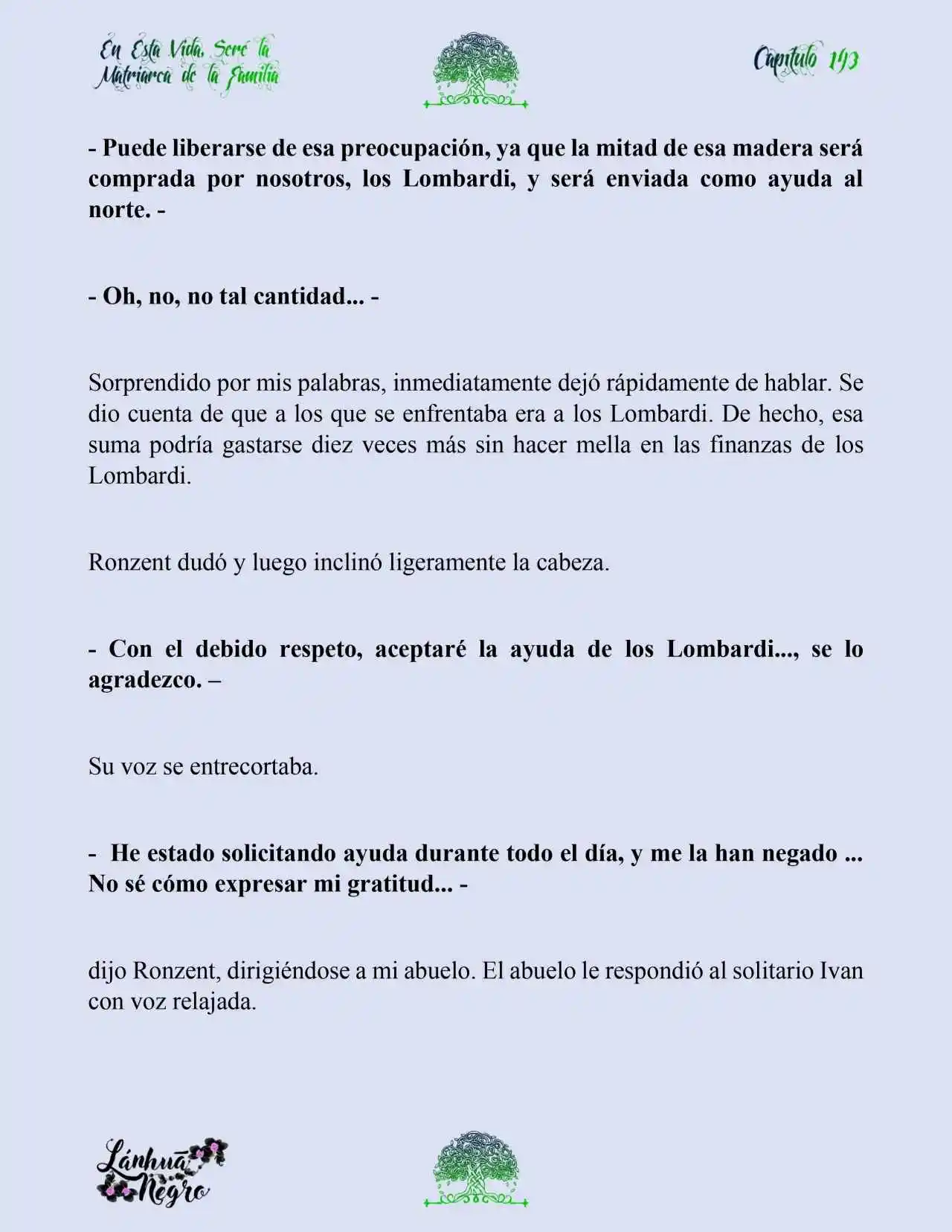 En Esta Vida Seré La Matriarca De Esta Familia (Novela) (Novela) - Capítulo 143 - Página 8 - LectorTMOo