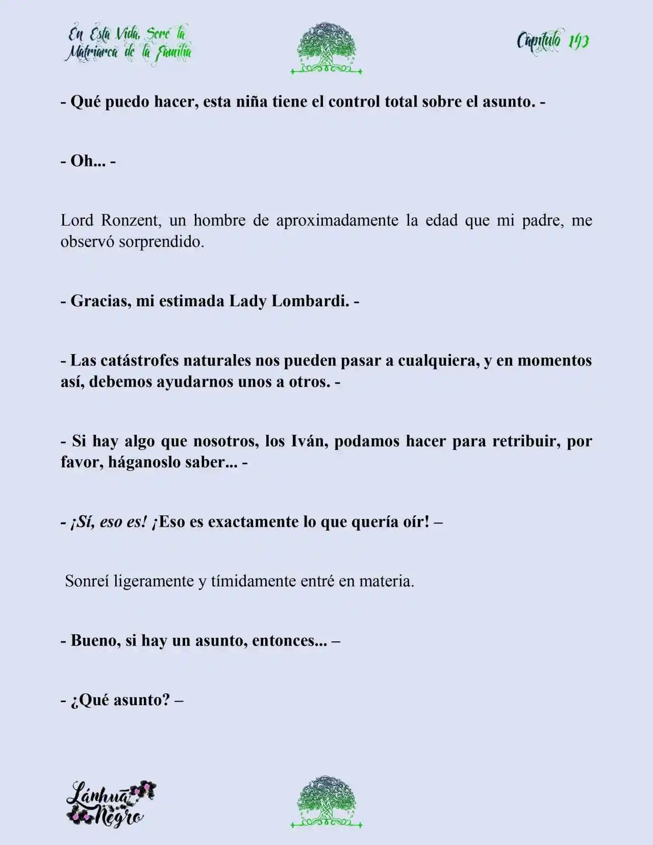 En Esta Vida Seré La Matriarca De Esta Familia (Novela) (Novela) - Capítulo 143 - Página 9 - LectorTMOo