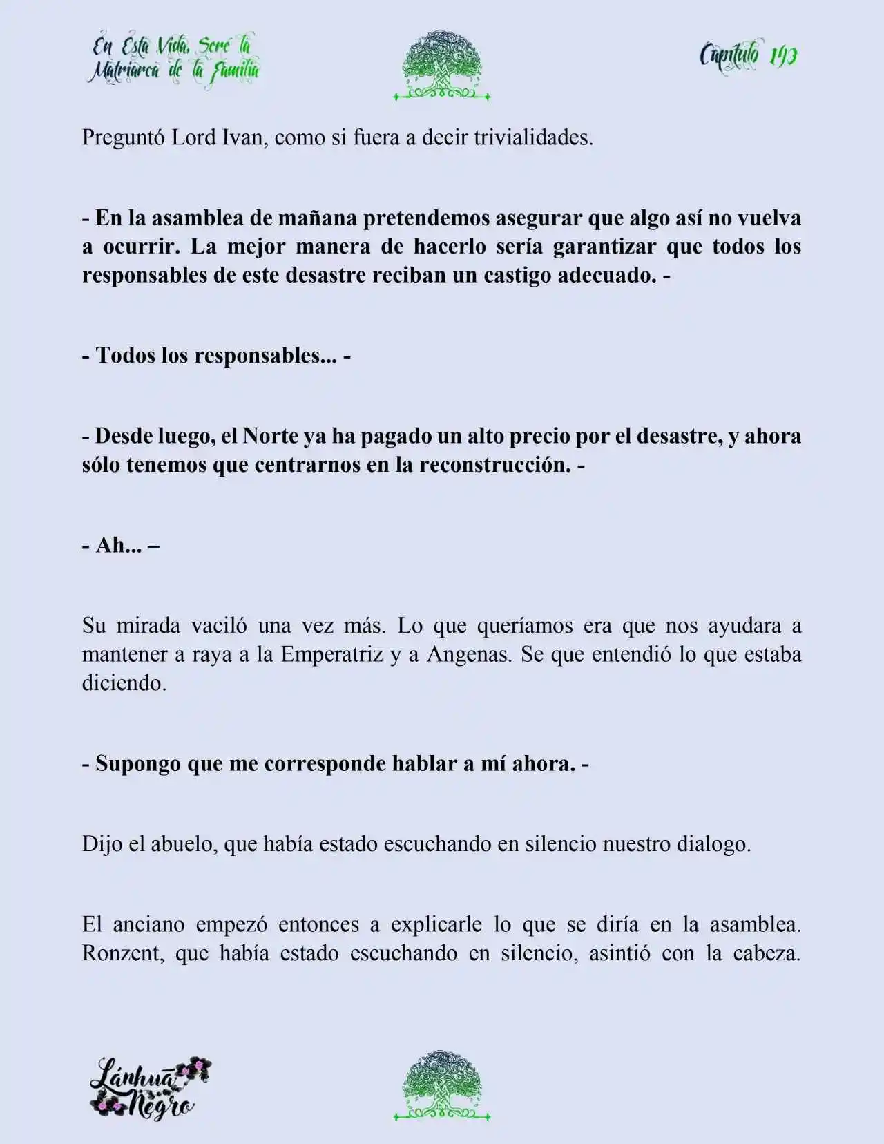 En Esta Vida Seré La Matriarca De Esta Familia (Novela) (Novela) - Capítulo 143 - Página 10 - LectorTMOo