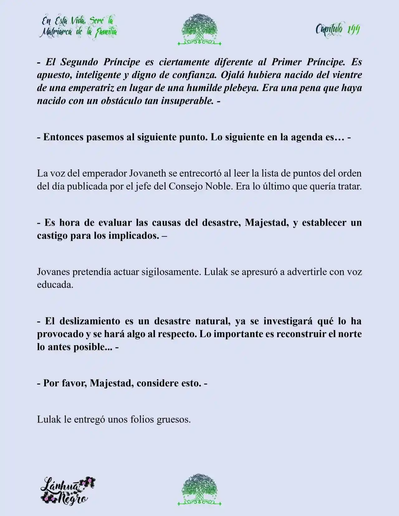 En Esta Vida Seré La Matriarca De Esta Familia (Novela) (Novela) - Capítulo 144 - Página 8 - LectorTMOo