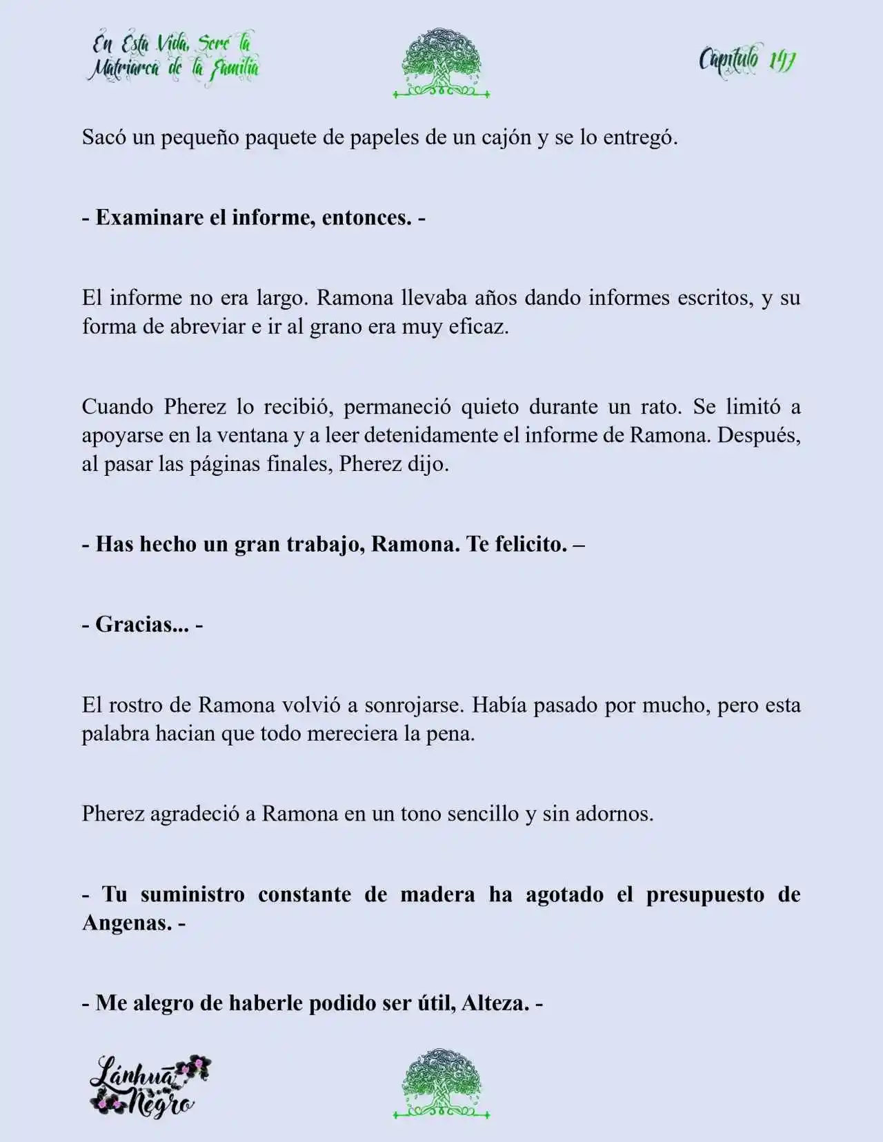 En Esta Vida Seré La Matriarca De Esta Familia (Novela) (Novela) - Capítulo 147 - Página 8 - LectorTMOo