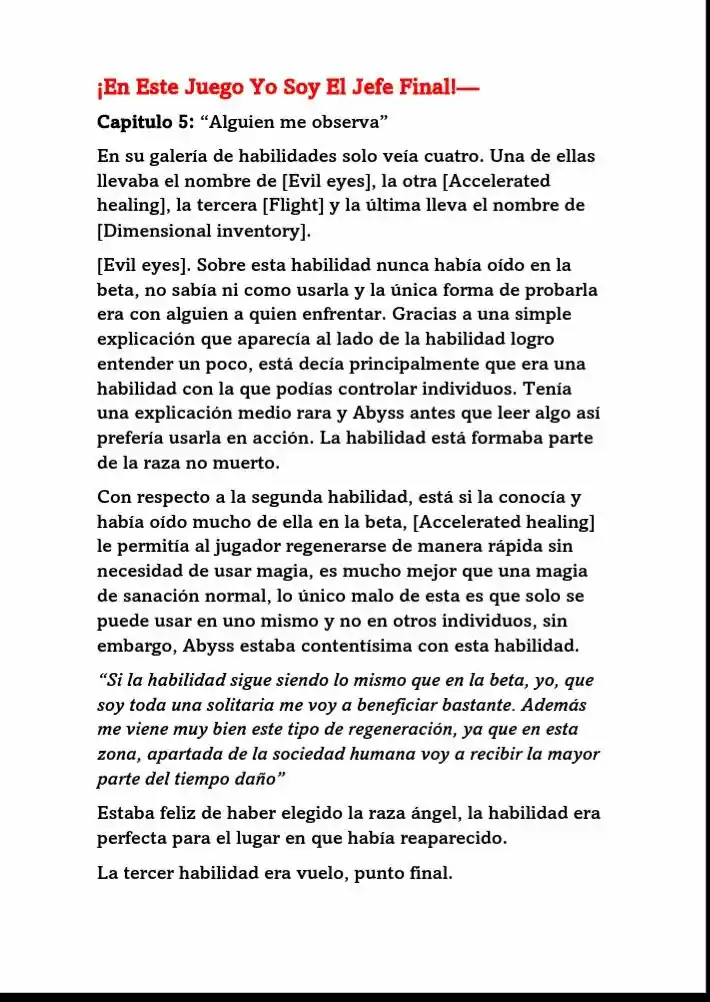 ¡En Este Juego Yo Soy El Jefe Final! (Novela) - Capítulo 6 - Página 1 - LectorTMOo