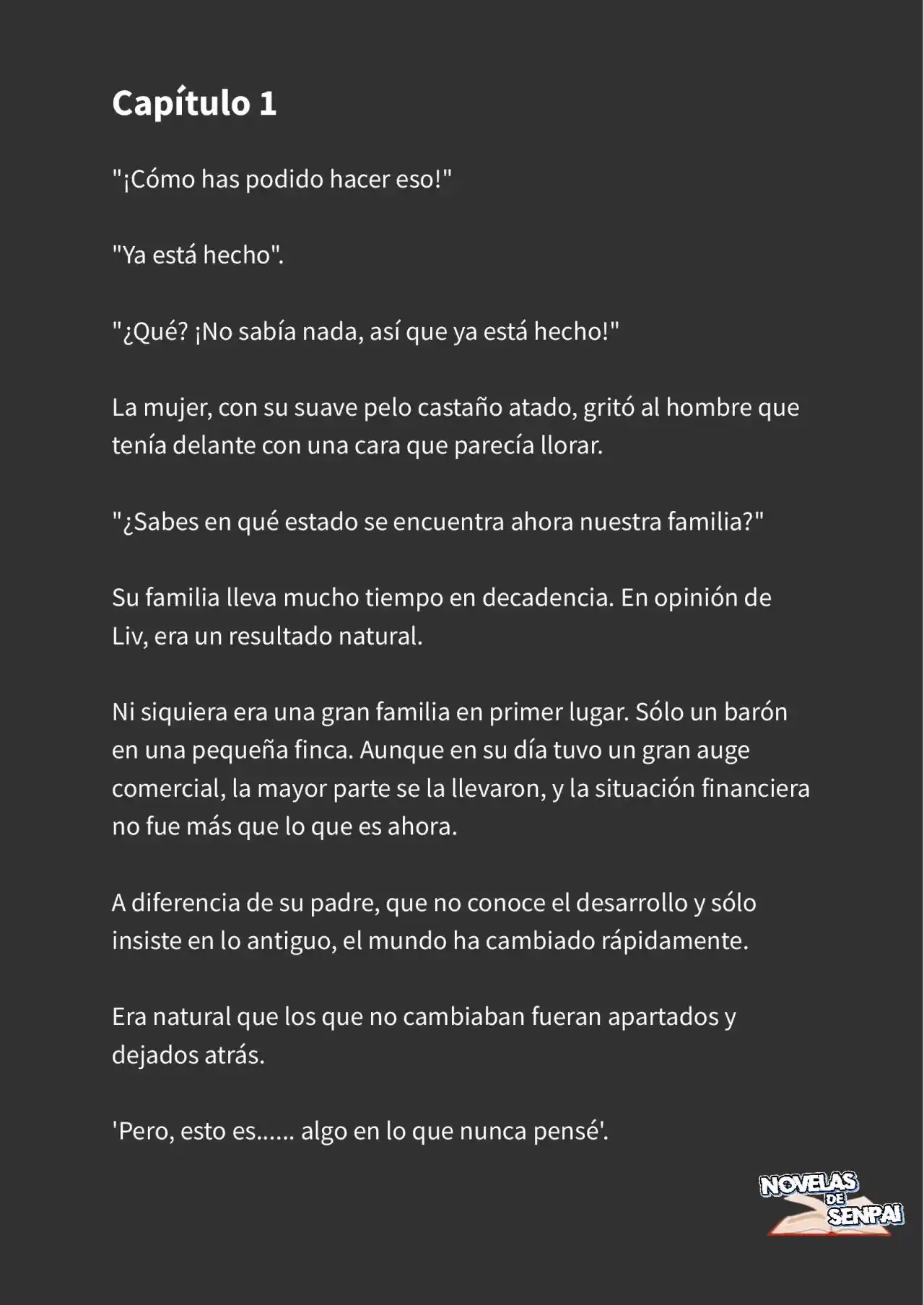 En Las Profundidades De La Pena, Existe El Amor (Novela) - Capítulo 1 - Página 1 - LectorTMOo
