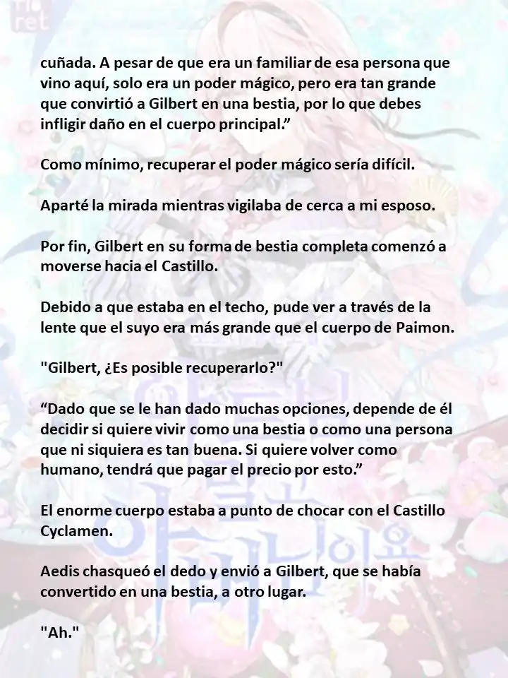 En Lugar Del Hijo, Tomaré Al Padre (Novela) capítulo 110 página 8