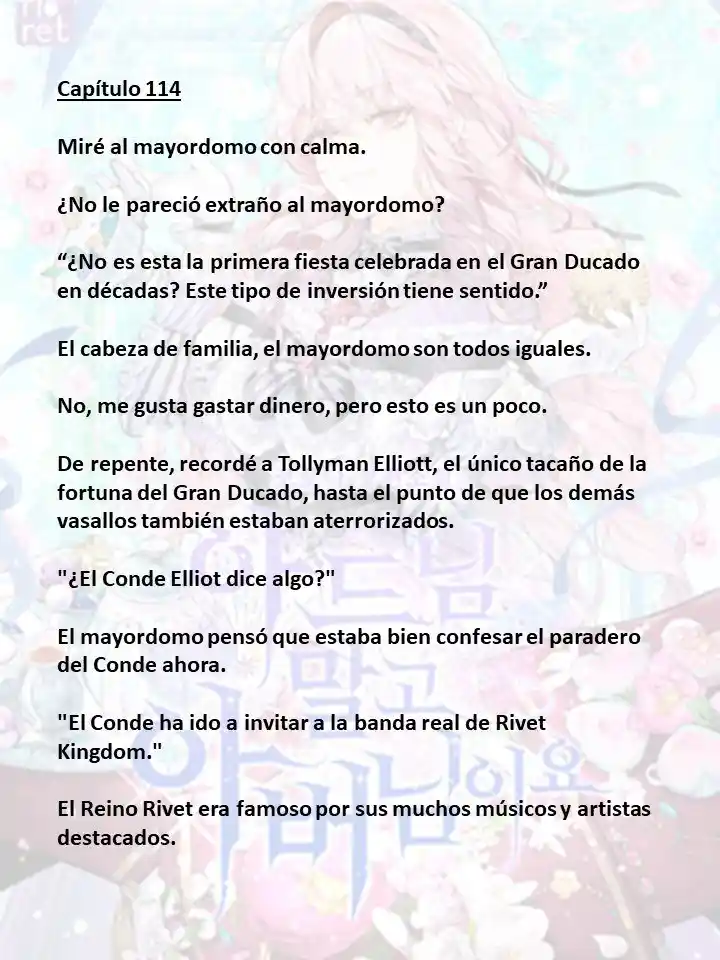 En Lugar Del Hijo, Tomaré Al Padre (Novela) capítulo 114 página 1