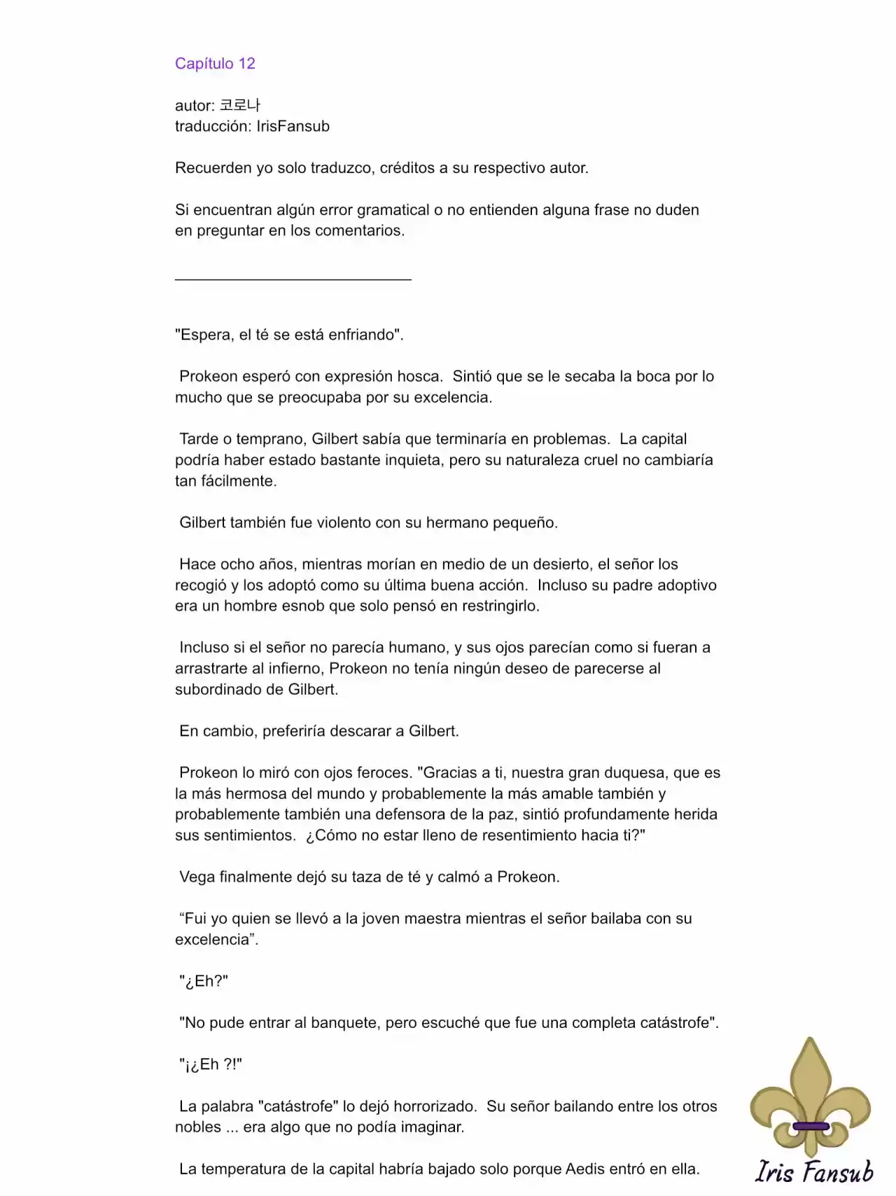 En Lugar Del Hijo, Tomaré Al Padre (Novela) capítulo 12 página 2