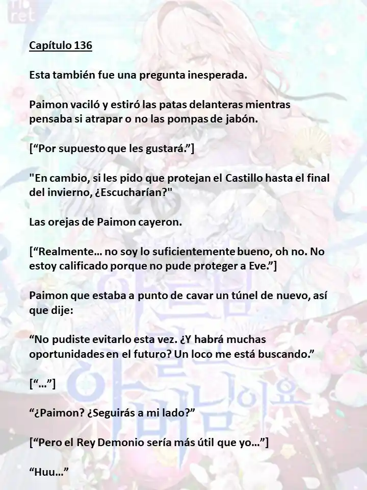 En Lugar Del Hijo, Tomaré Al Padre (Novela) capítulo 136 página 1