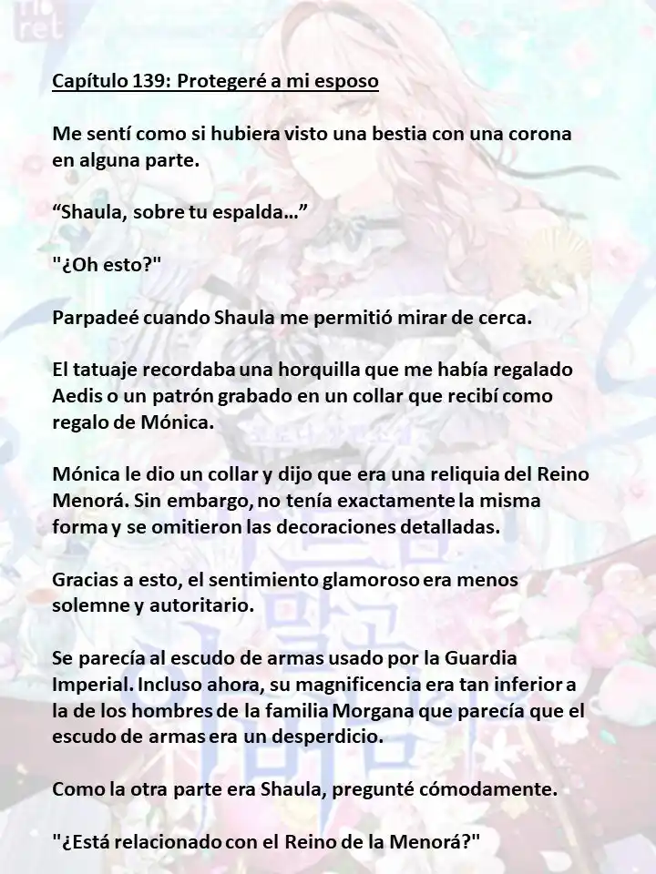 En Lugar Del Hijo, Tomaré Al Padre (Novela) capítulo 139 página 1