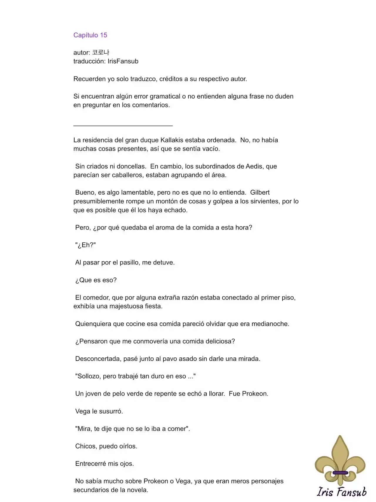En Lugar Del Hijo, Tomaré Al Padre (Novela) capítulo 15 página 2
